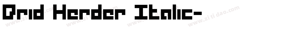 Drid Herder Italic字体转换